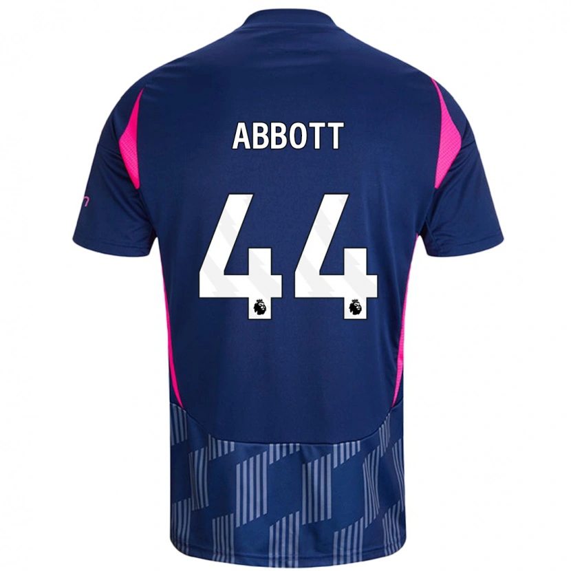 Danxen Kinderen Zach Abbott #44 Koningsblauw Roze Uitshirt Uittenue 2024/25 T-Shirt