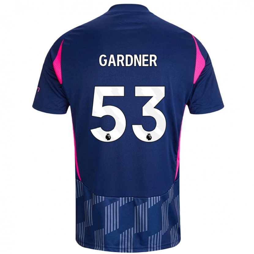 Danxen Kinderen Joe Gardner #53 Koningsblauw Roze Uitshirt Uittenue 2024/25 T-Shirt