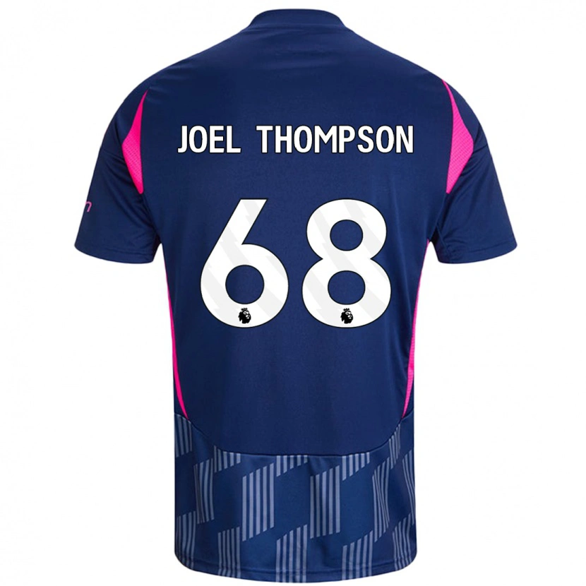 Danxen Kinderen Joel Thompson #68 Koningsblauw Roze Uitshirt Uittenue 2024/25 T-Shirt