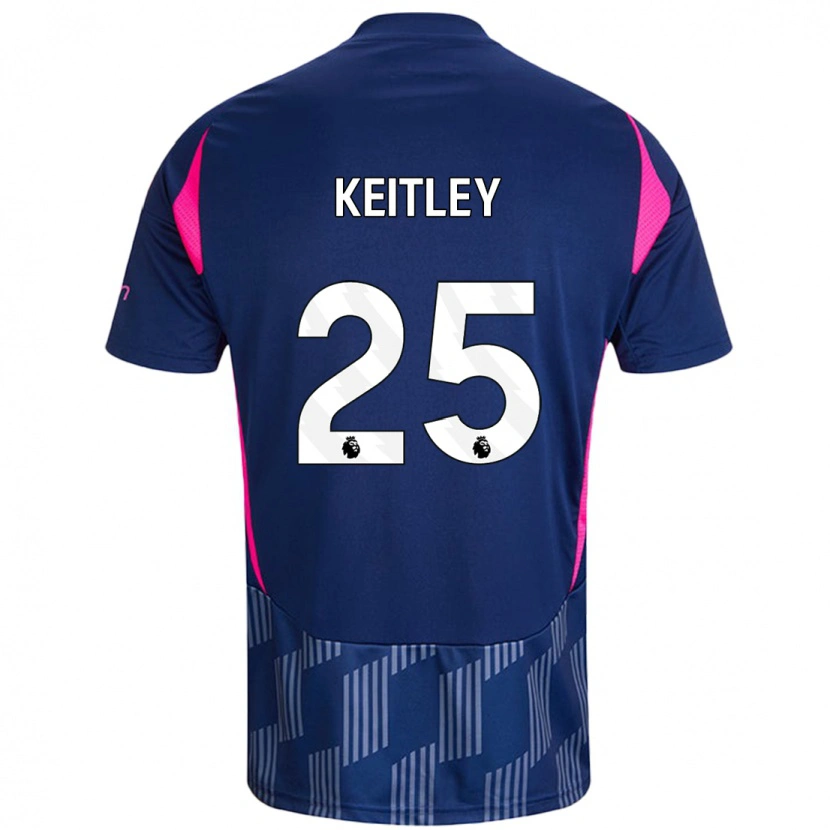 Danxen Kinderen Alice Keitley #25 Koningsblauw Roze Uitshirt Uittenue 2024/25 T-Shirt