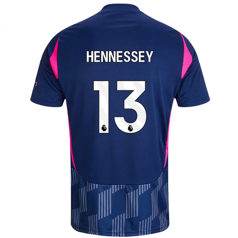 Danxen Kinderen Wayne Hennessey #13 Koningsblauw Roze Uitshirt Uittenue 2024/25 T-Shirt