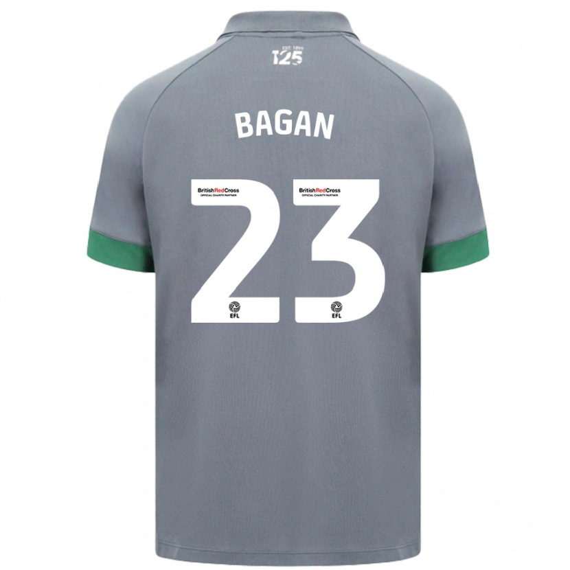 Danxen Kinderen Joel Bagan #23 Donkergrijs Uitshirt Uittenue 2024/25 T-Shirt