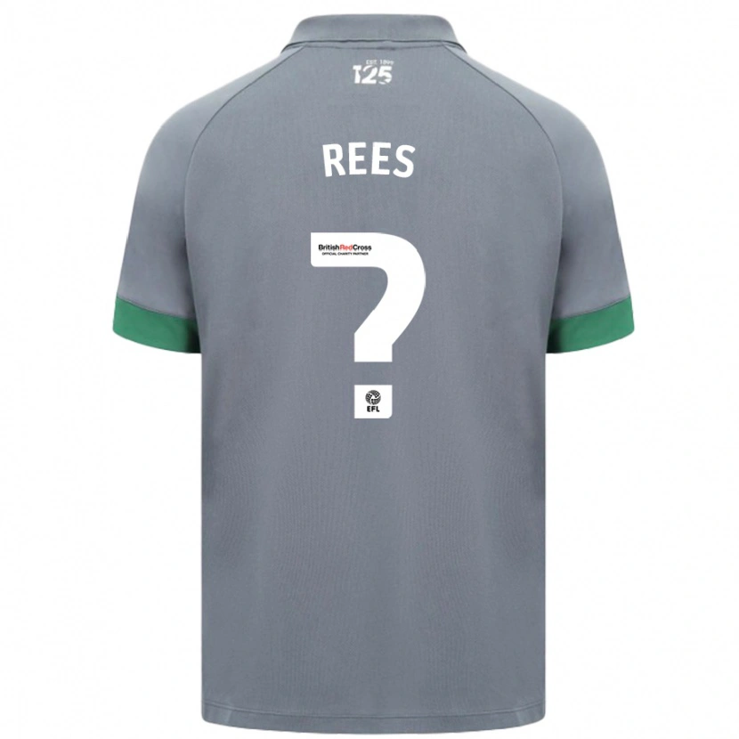 Danxen Kinderen Osian Rees #0 Donkergrijs Uitshirt Uittenue 2024/25 T-Shirt