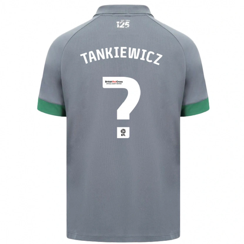 Danxen Kinderen Rob Tankiewicz #0 Donkergrijs Uitshirt Uittenue 2024/25 T-Shirt