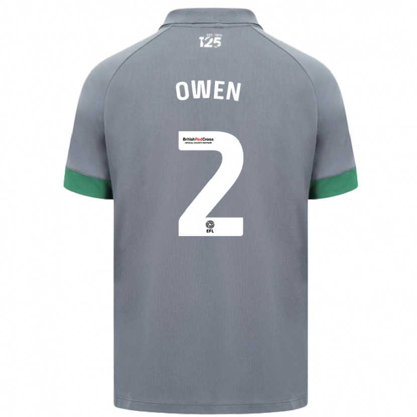 Danxen Kinderen Lisa Owen #2 Donkergrijs Uitshirt Uittenue 2024/25 T-Shirt