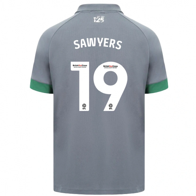 Danxen Kinderen Romaine Sawyers #19 Donkergrijs Uitshirt Uittenue 2024/25 T-Shirt