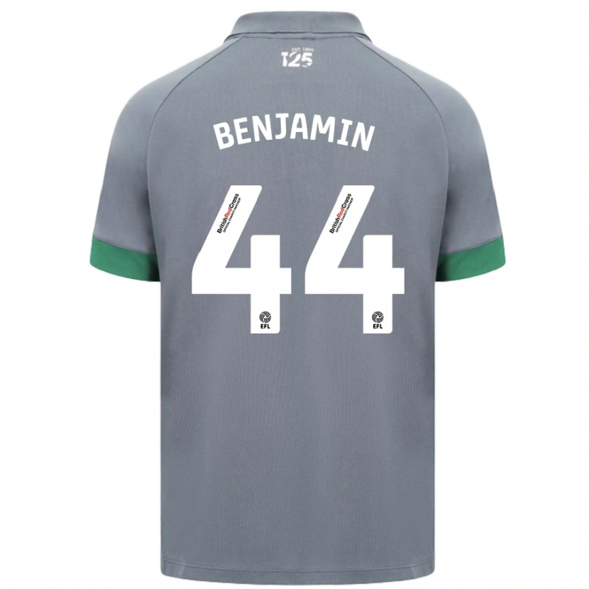 Danxen Kinderen Xavier Benjamin #44 Donkergrijs Uitshirt Uittenue 2024/25 T-Shirt