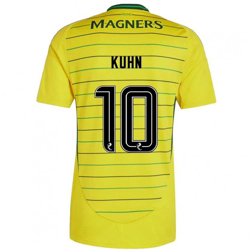 Danxen Kinderen Nicolas Kühn #10 Geel Uitshirt Uittenue 2024/25 T-Shirt