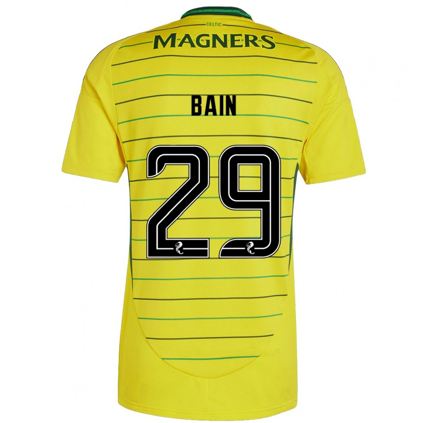 Danxen Kinderen Scott Bain #29 Geel Uitshirt Uittenue 2024/25 T-Shirt