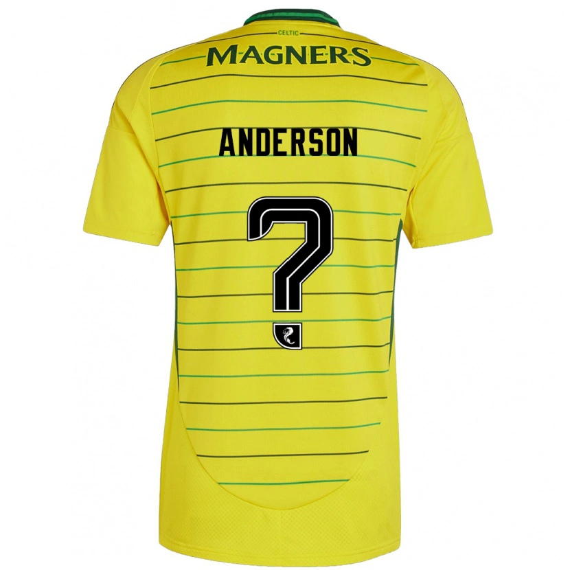 Danxen Kinderen Matthew Anderson #0 Geel Uitshirt Uittenue 2024/25 T-Shirt