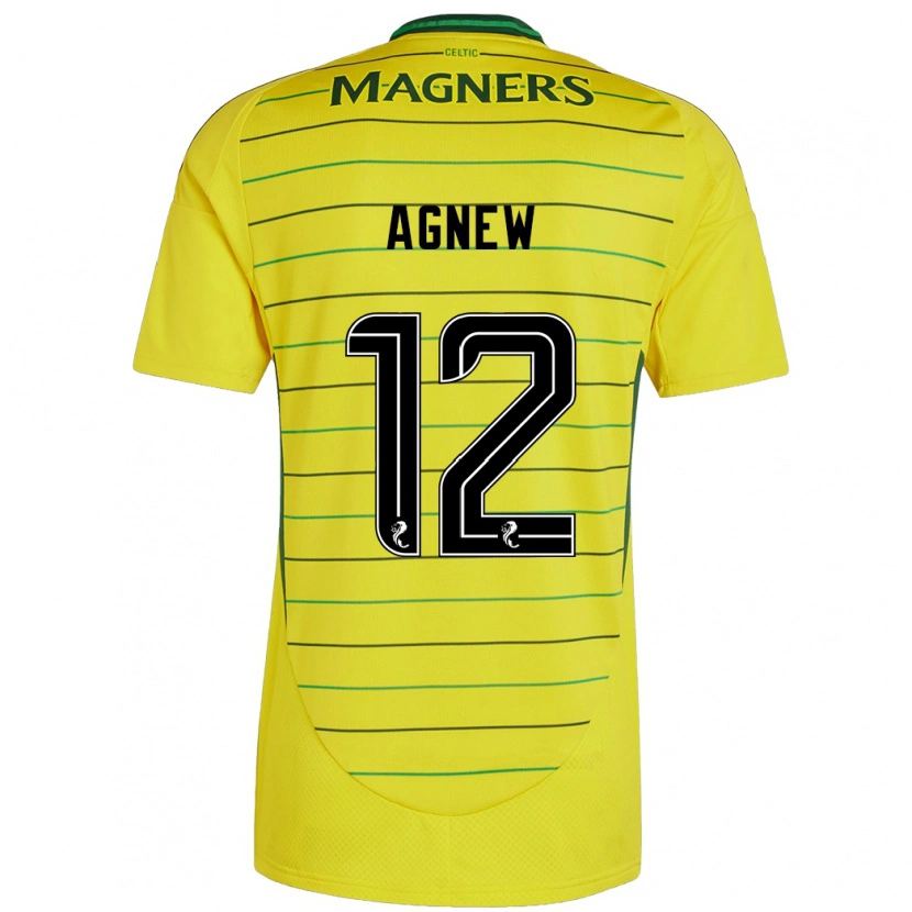 Danxen Kinderen Murphy Agnew #12 Geel Uitshirt Uittenue 2024/25 T-Shirt