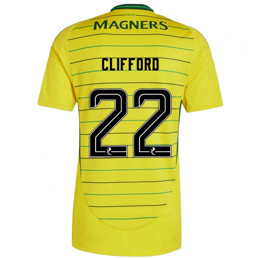 Danxen Kinderen Lucy Ashworth-Clifford #22 Geel Uitshirt Uittenue 2024/25 T-Shirt