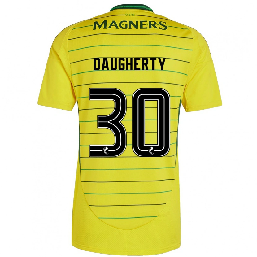 Danxen Kinderen Kelsey Daugherty #30 Geel Uitshirt Uittenue 2024/25 T-Shirt