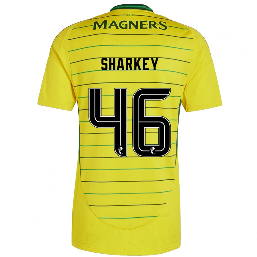 Danxen Kinderen Amy Sharkey #46 Geel Uitshirt Uittenue 2024/25 T-Shirt