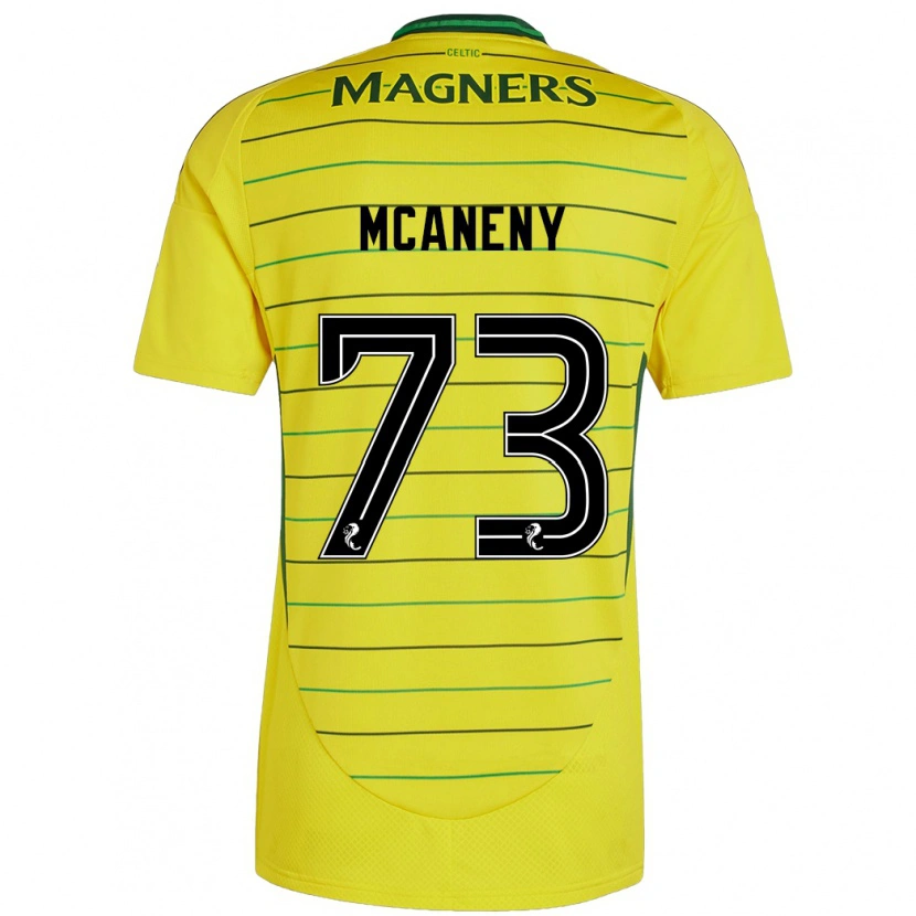 Danxen Kinderen Maria Mcaneny #73 Geel Uitshirt Uittenue 2024/25 T-Shirt