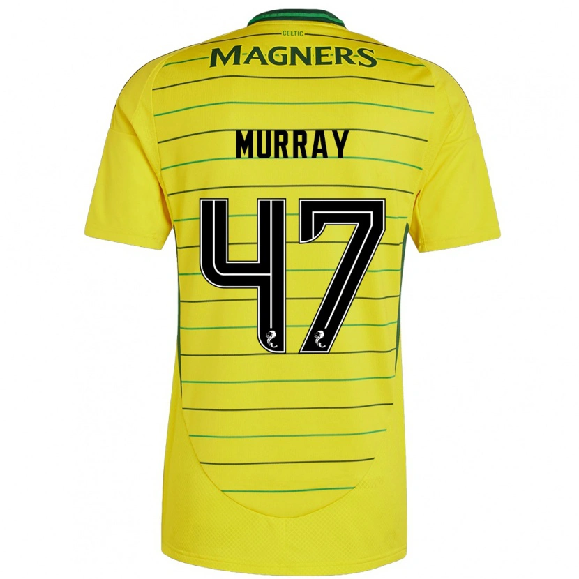 Danxen Kinderen Dane Murray #47 Geel Uitshirt Uittenue 2024/25 T-Shirt