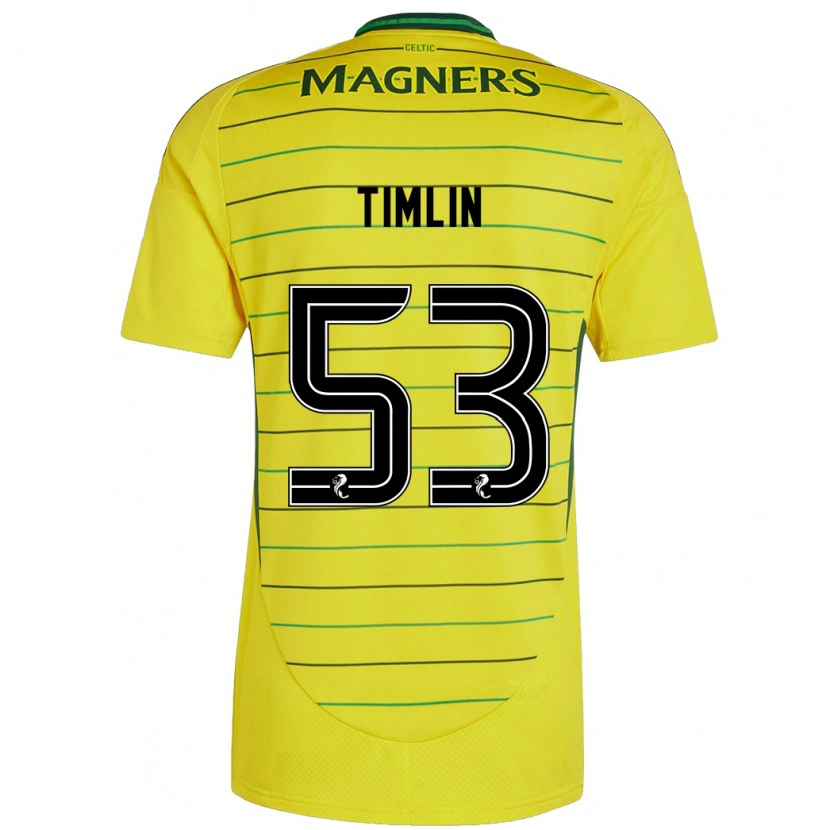 Danxen Kinderen Sophie Timlin #53 Geel Uitshirt Uittenue 2024/25 T-Shirt