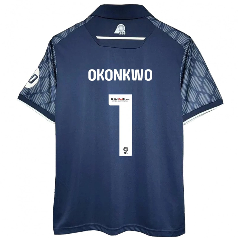 Danxen Kinderen Arthur Okonkwo #1 Zwart Uitshirt Uittenue 2024/25 T-Shirt