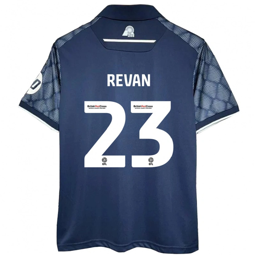 Danxen Kinderen Sebastian Revan #23 Zwart Uitshirt Uittenue 2024/25 T-Shirt