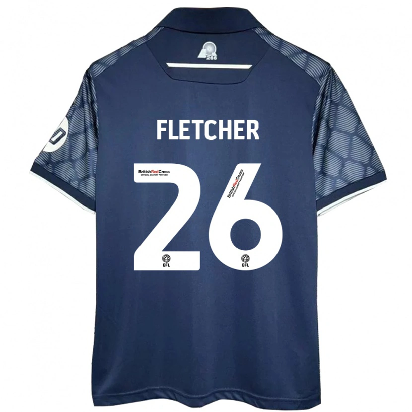 Danxen Kinderen Steven Fletcher #26 Zwart Uitshirt Uittenue 2024/25 T-Shirt