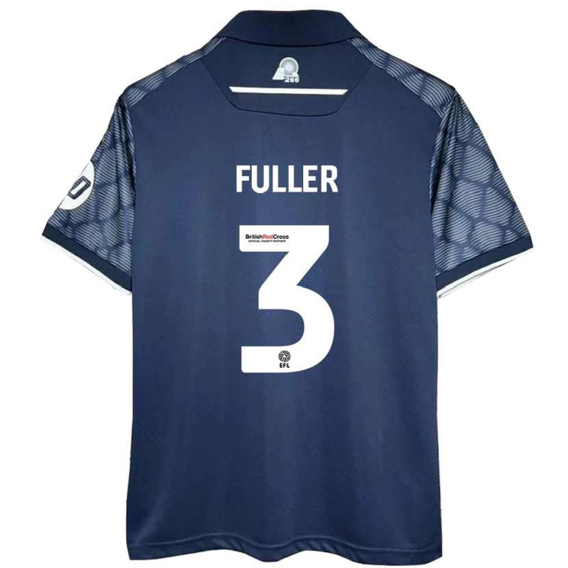 Danxen Kinderen Olivia Fuller #3 Zwart Uitshirt Uittenue 2024/25 T-Shirt