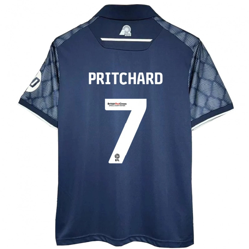 Danxen Kinderen Rebecca Pritchard #7 Zwart Uitshirt Uittenue 2024/25 T-Shirt