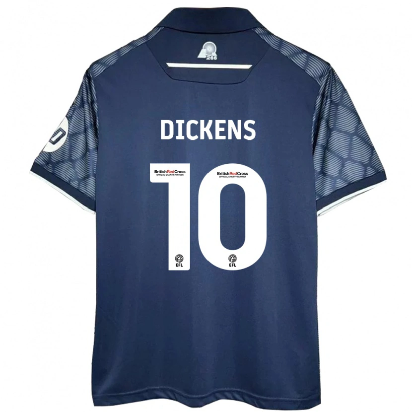 Danxen Kinderen Tj Dickens #10 Zwart Uitshirt Uittenue 2024/25 T-Shirt