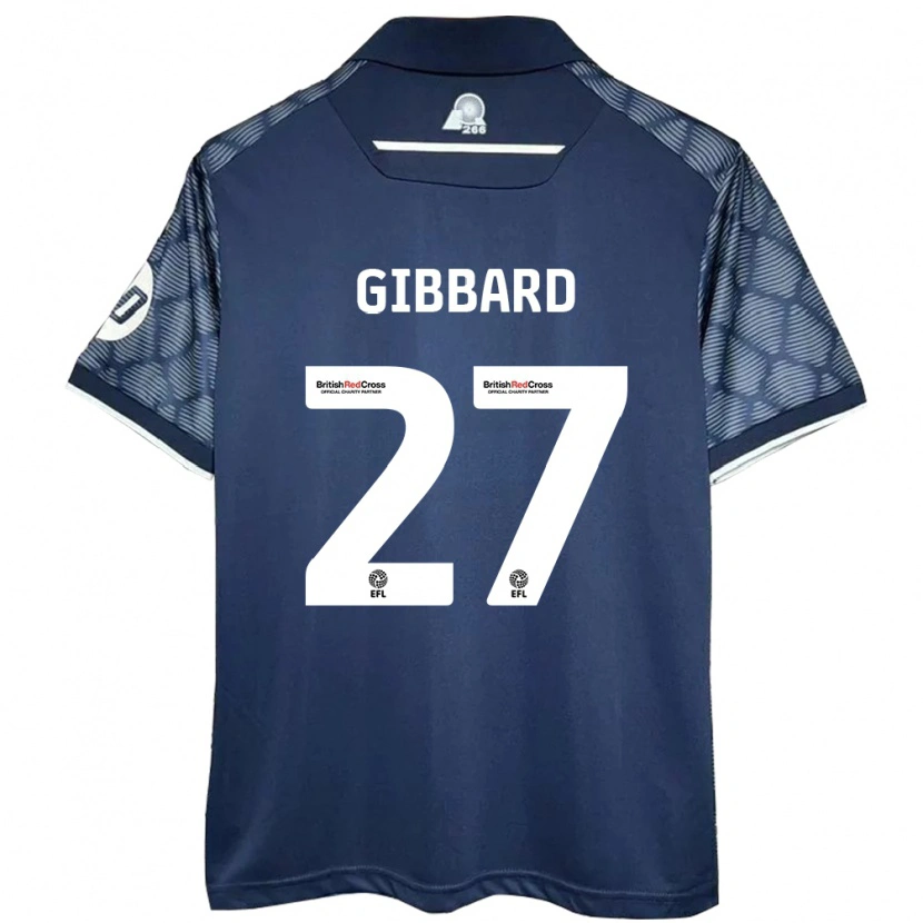 Danxen Kinderen Mari Gibbard #27 Zwart Uitshirt Uittenue 2024/25 T-Shirt