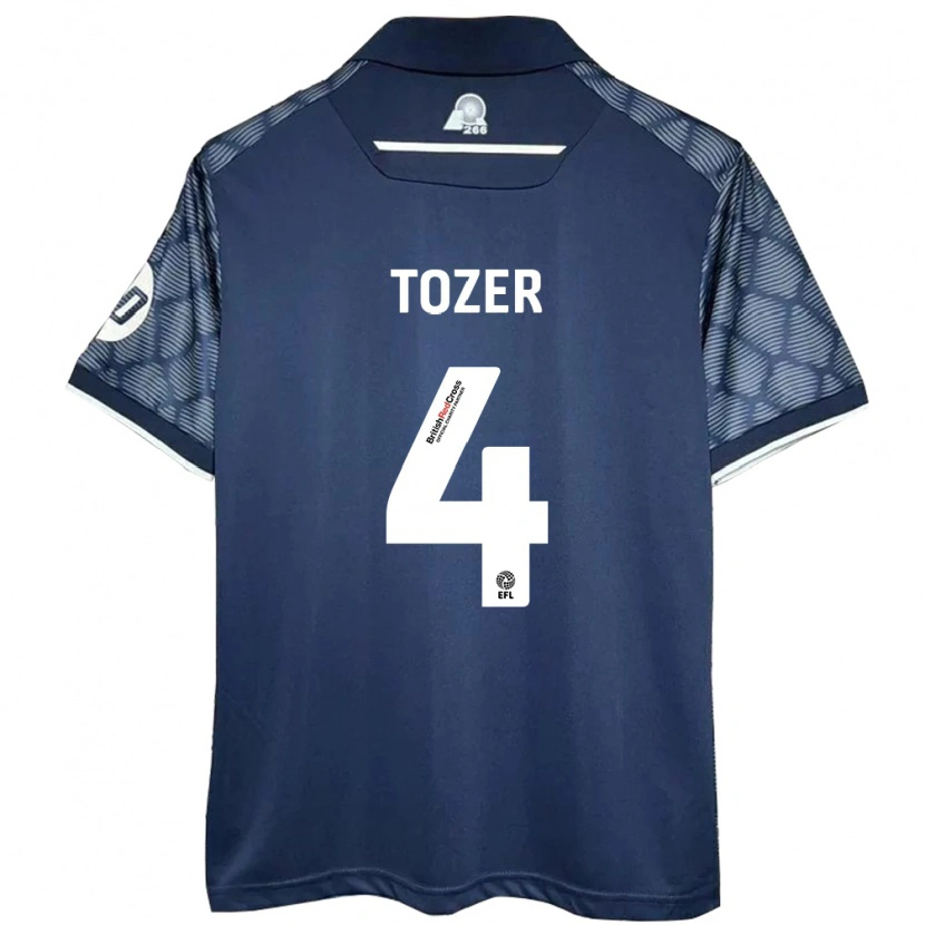 Danxen Kinderen Ben Tozer #4 Zwart Uitshirt Uittenue 2024/25 T-Shirt