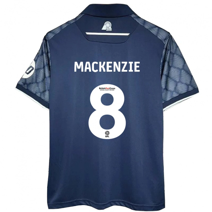 Danxen Kinderen Libby Mackenzie #8 Zwart Uitshirt Uittenue 2024/25 T-Shirt