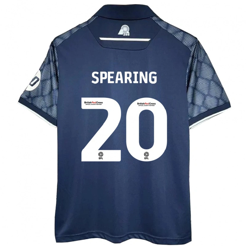 Danxen Kinderen Natasha Spearing #20 Zwart Uitshirt Uittenue 2024/25 T-Shirt