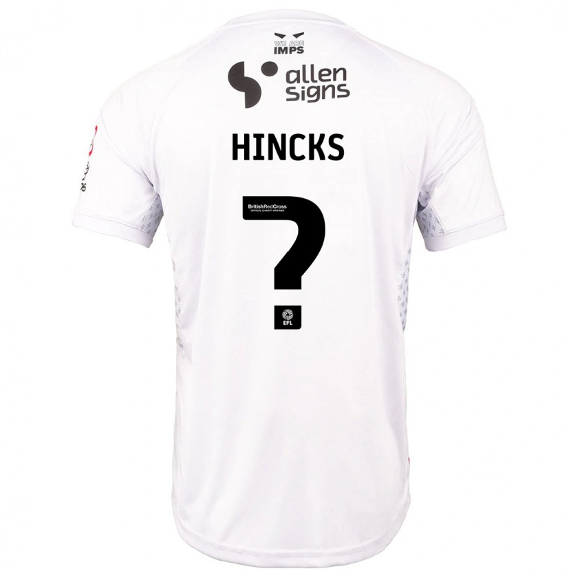 Danxen Kinderen Neve Hincks #0 Rood Wit Uitshirt Uittenue 2024/25 T-Shirt