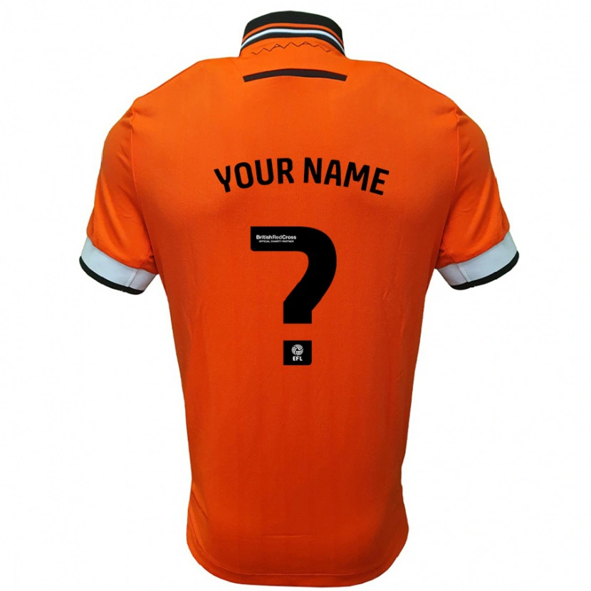 Danxen Kinderen Uw Naam #0 Oranje Wit Uitshirt Uittenue 2024/25 T-Shirt