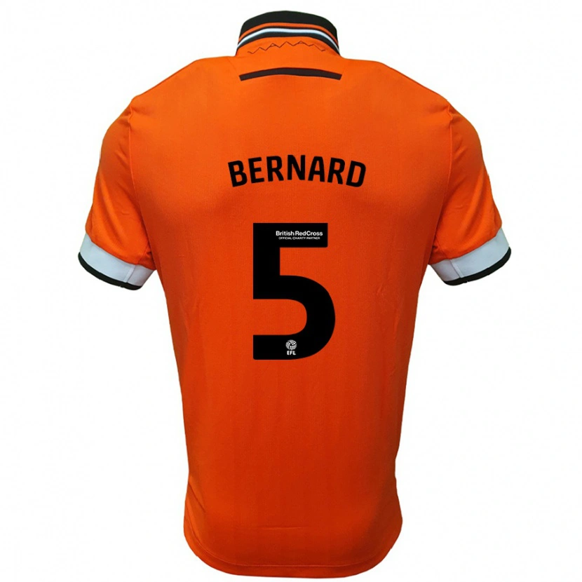 Danxen Kinderen Di'shon Bernard #5 Oranje Wit Uitshirt Uittenue 2024/25 T-Shirt