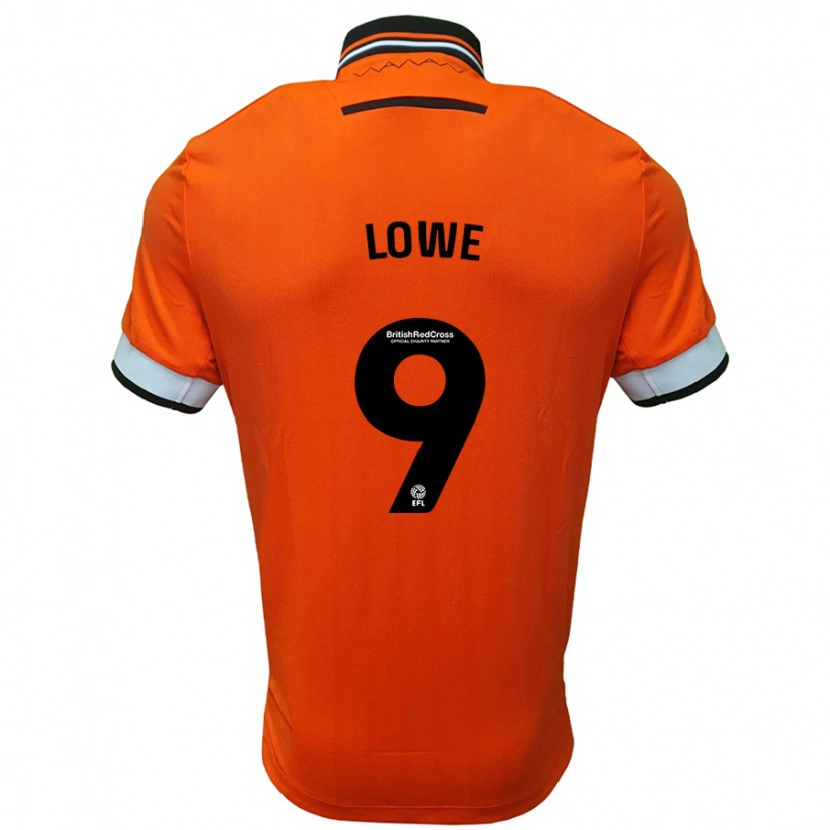 Danxen Kinderen Jamal Lowe #9 Oranje Wit Uitshirt Uittenue 2024/25 T-Shirt