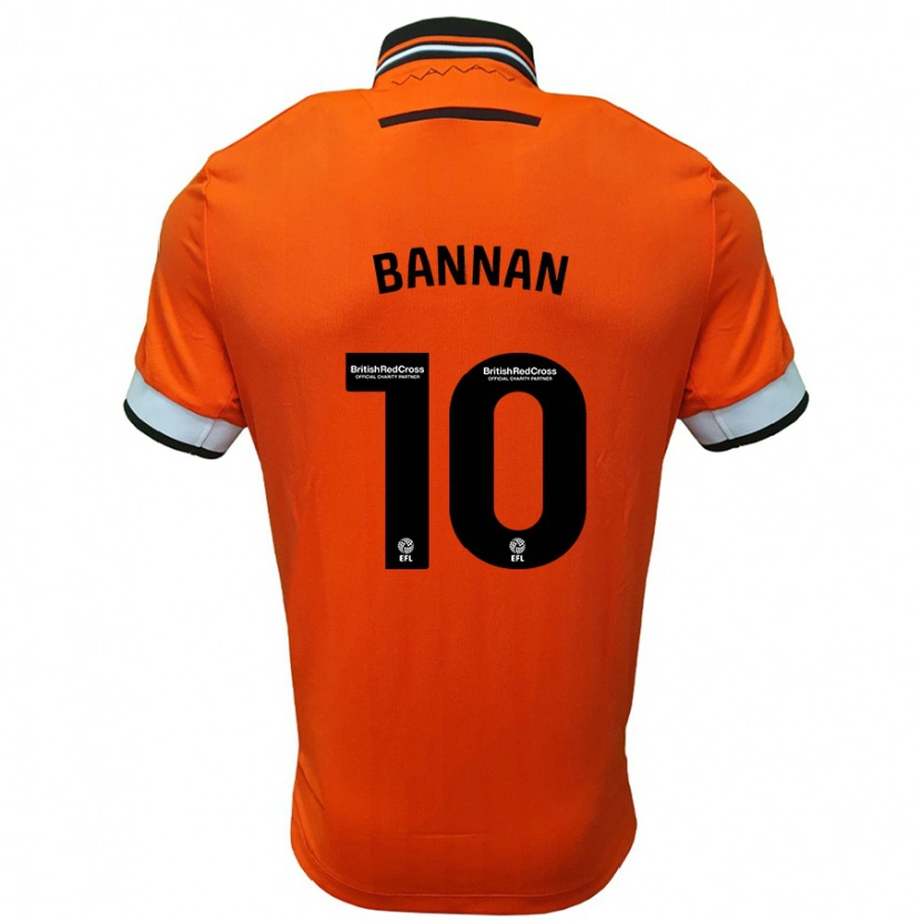 Danxen Kinderen Barry Bannan #10 Oranje Wit Uitshirt Uittenue 2024/25 T-Shirt