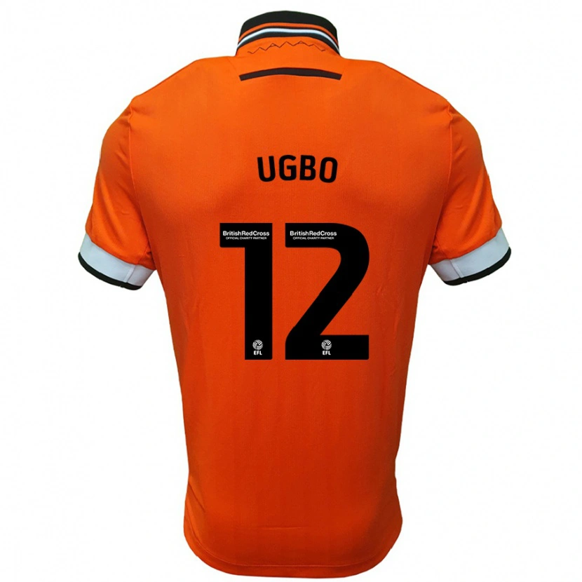 Danxen Kinderen Iké Ugbo #12 Oranje Wit Uitshirt Uittenue 2024/25 T-Shirt