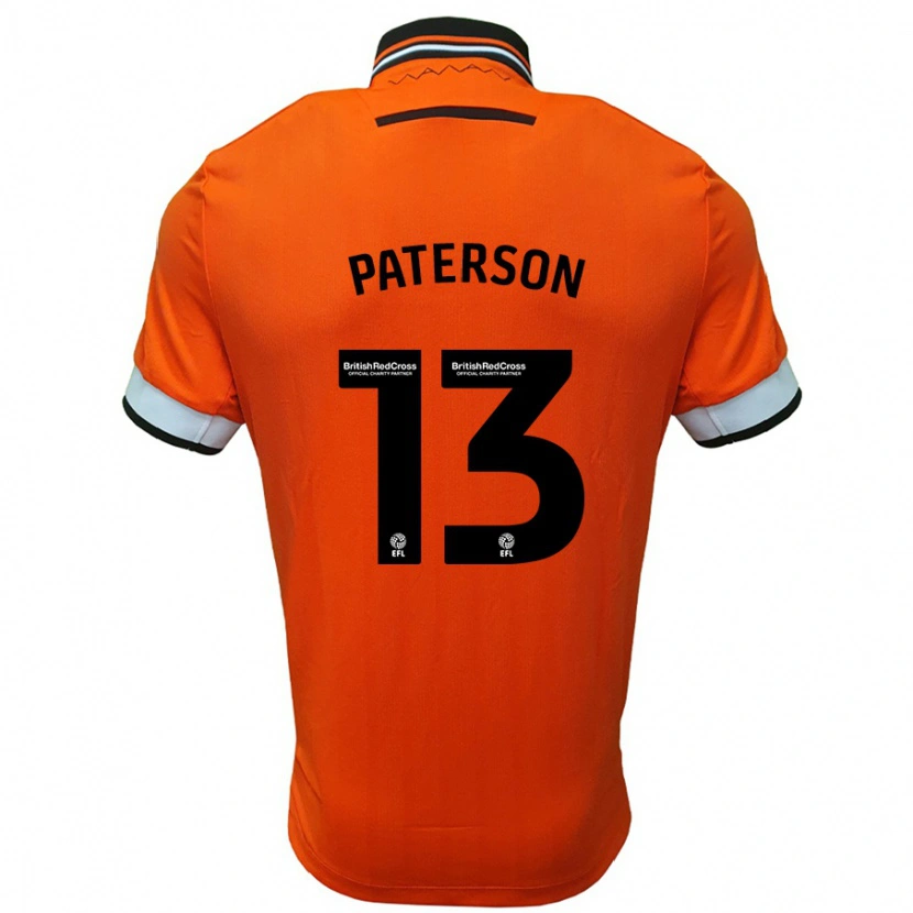 Danxen Kinderen Callum Paterson #13 Oranje Wit Uitshirt Uittenue 2024/25 T-Shirt