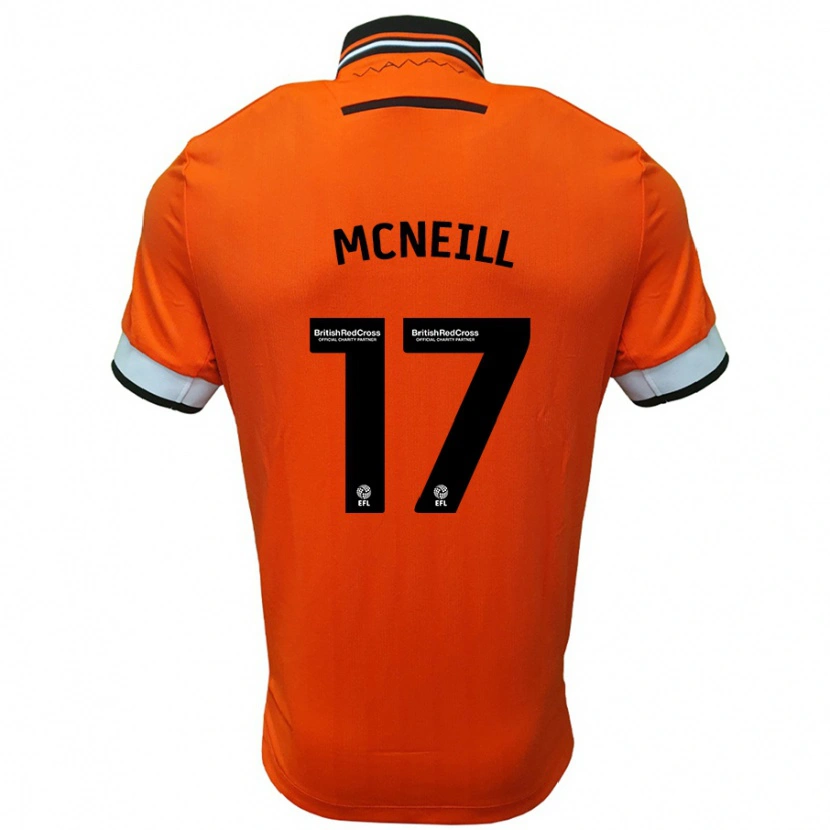 Danxen Kinderen Charlie Mcneill #17 Oranje Wit Uitshirt Uittenue 2024/25 T-Shirt