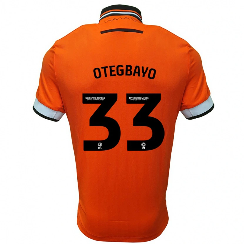 Danxen Kinderen Gabriel Otegbayo #33 Oranje Wit Uitshirt Uittenue 2024/25 T-Shirt