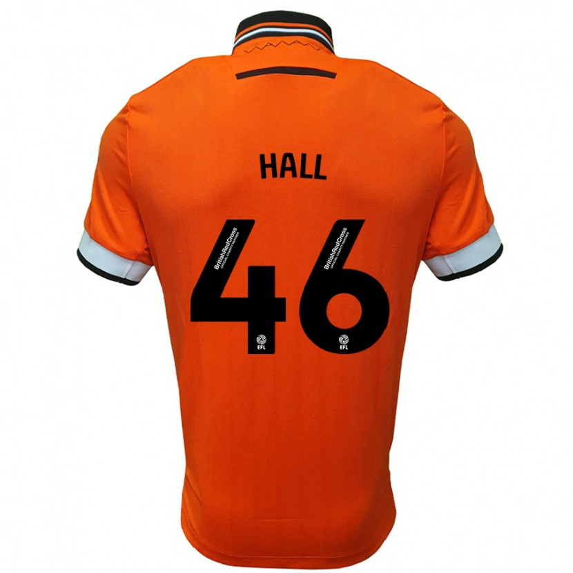 Danxen Kinderen Jack Hall #46 Oranje Wit Uitshirt Uittenue 2024/25 T-Shirt