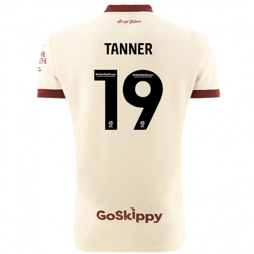 Danxen Kinderen George Tanner #19 Crèmewit Uitshirt Uittenue 2024/25 T-Shirt