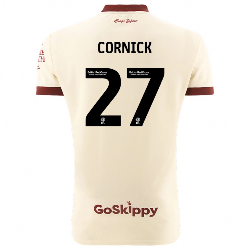 Danxen Kinderen Harry Cornick #27 Crèmewit Uitshirt Uittenue 2024/25 T-Shirt