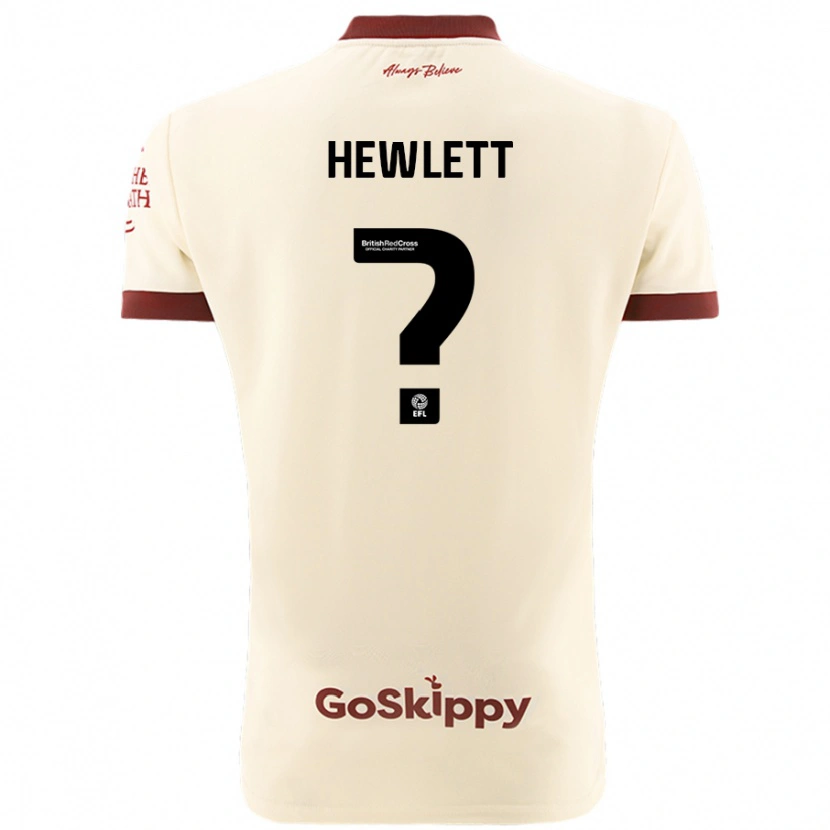 Danxen Kinderen Callum Hewlett #0 Crèmewit Uitshirt Uittenue 2024/25 T-Shirt