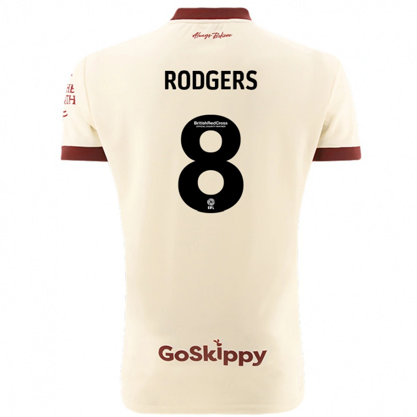 Danxen Kinderen Amy Rodgers #8 Crèmewit Uitshirt Uittenue 2024/25 T-Shirt