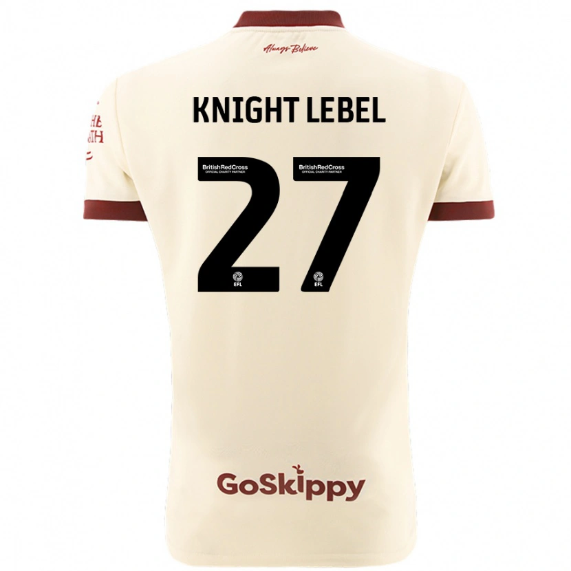 Danxen Kinderen Jamie Knight-Lebel #27 Crèmewit Uitshirt Uittenue 2024/25 T-Shirt