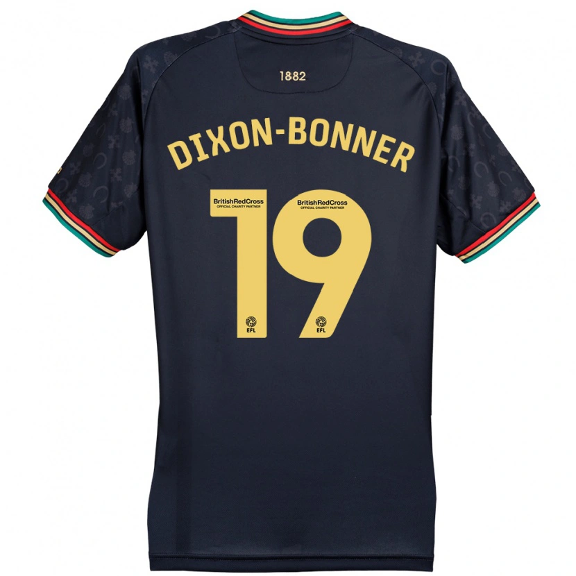 Danxen Kinderen Elijah Dixon-Bonner #19 Donker Marineblauw Uitshirt Uittenue 2024/25 T-Shirt