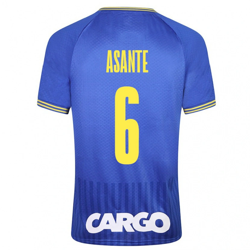 Danxen Kinderen Tyrese Asante #6 Wit Uitshirt Uittenue 2024/25 T-Shirt