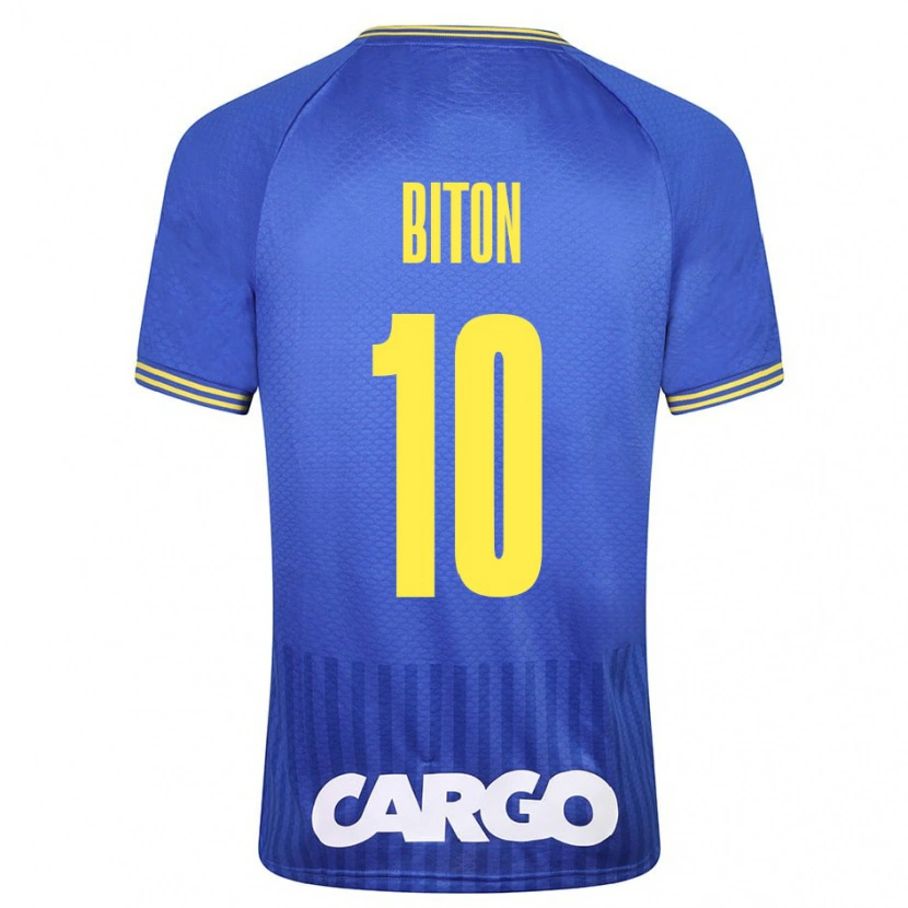 Danxen Kinderen Dan Biton #10 Wit Uitshirt Uittenue 2024/25 T-Shirt