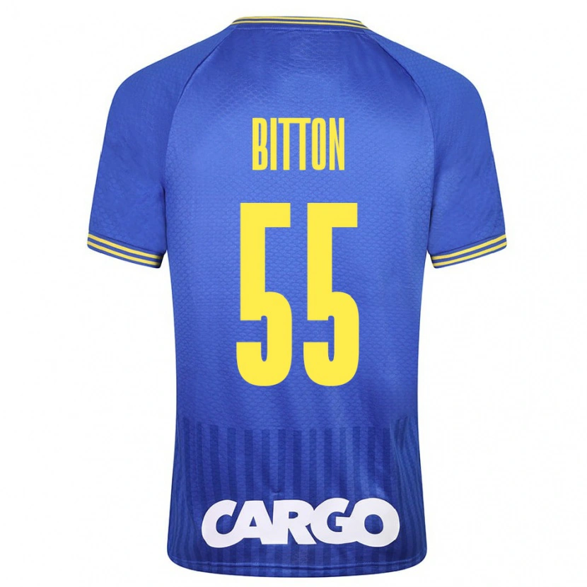 Danxen Kinderen Nir Bitton #55 Wit Uitshirt Uittenue 2024/25 T-Shirt